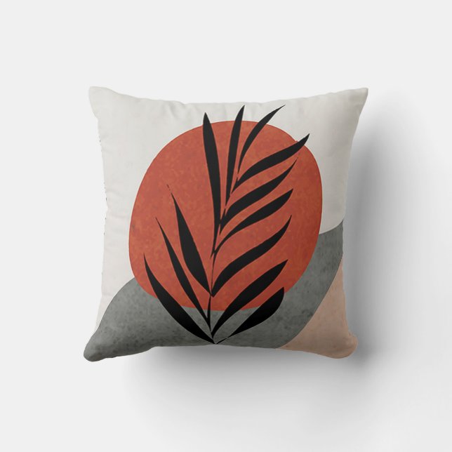 Moderne Abstrakte Kunst Kissen (Rückseite)