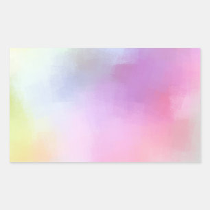 Moderne abstrakte Kunst leere farbenfrohe Vorlage Rechteckiger Aufkleber