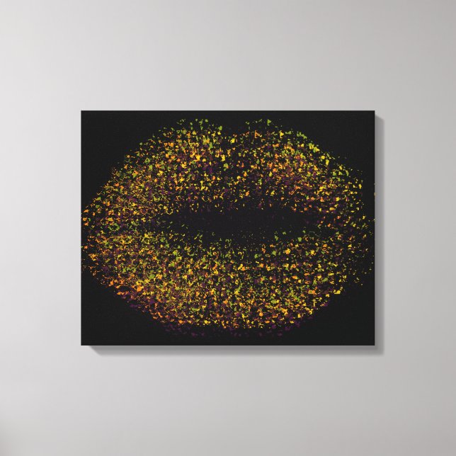 Moderne Abstrakte Kunst Leinwanddruck (Vorderseite)