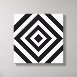 Moderne abstrakte Kunst mit diamantenen geometrisc Leinwanddruck