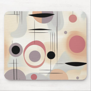 Moderne abstrakte Kunst Mitte des Jahrhunderts Mousepad