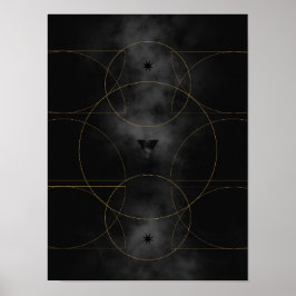 Moderne Abstrakte Kunst Mitte Jahrhundert Minimali Poster