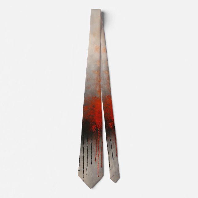 Moderne abstrakte Kunst "Molten Drift" Krawatte (Vorderseite)