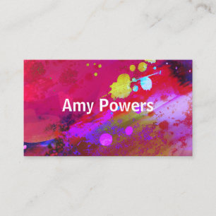 moderne abstrakte Kunst mutig künstlerisch farbig Visitenkarte