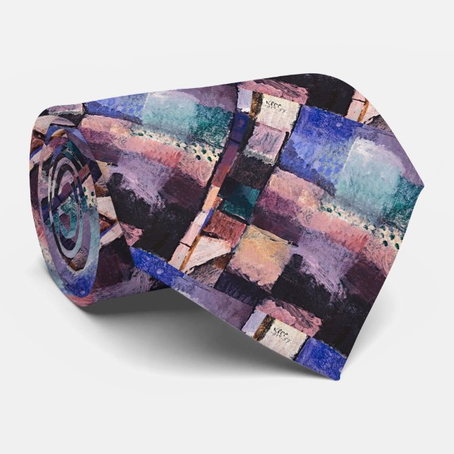 Moderne Abstrakte Kunst Neck Tie - Paul Klee Inspi Krawatte (Gerollt)