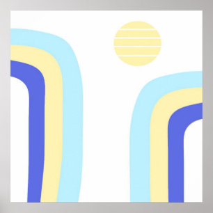 moderne abstrakte Kunst Poster