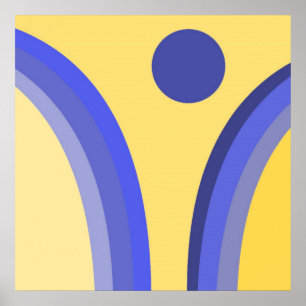 moderne abstrakte Kunst Poster