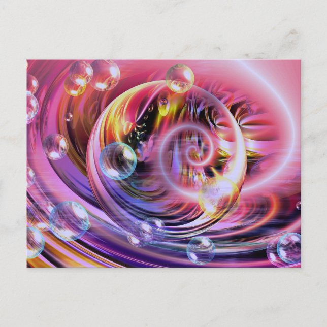 Moderne Abstrakte Kunst Postkarte (Vorderseite)