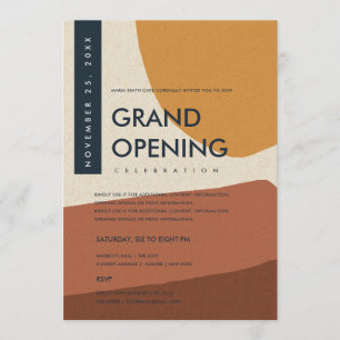 MODERNE ABSTRAKTE KUNST ROSTROT GRAND OPENING EINLADUNG