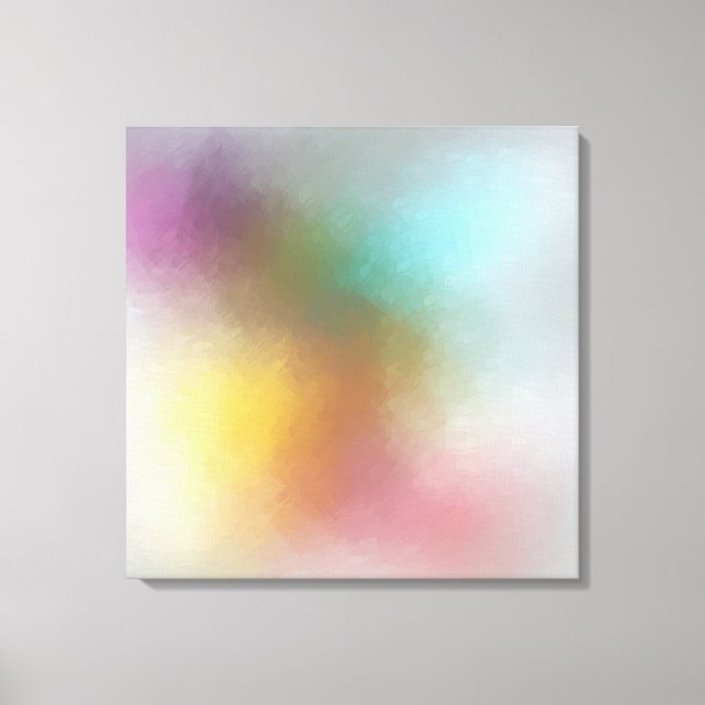 Moderne Abstrakte Kunst Rotes Gelbes Blau Leinwanddruck (Vorderseite)