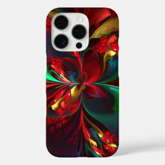 Moderne Abstrakte Kunst Rotes Grün Muster #11 iPhone 16 Pro Hülle