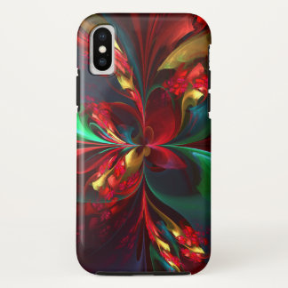 Moderne Abstrakte Kunst Rotes Grün Muster #11 Case-Mate iPhone Hülle