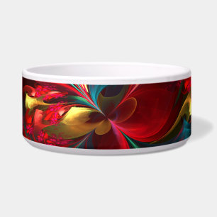 Moderne Abstrakte Kunst Rotes Grün Muster #11 Napf