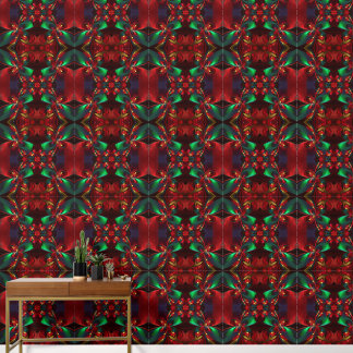 Moderne Abstrakte Kunst Rotes Grün Muster #11 Tapete