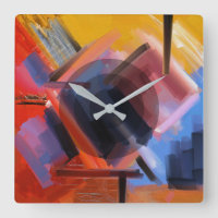 Moderne Abstrakte Kunst Rotes Orange Schwarzes Ros