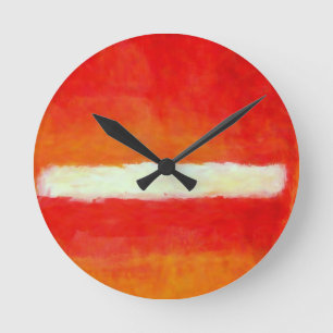 Moderne abstrakte Kunst - Rothko Art Runde Wanduhr