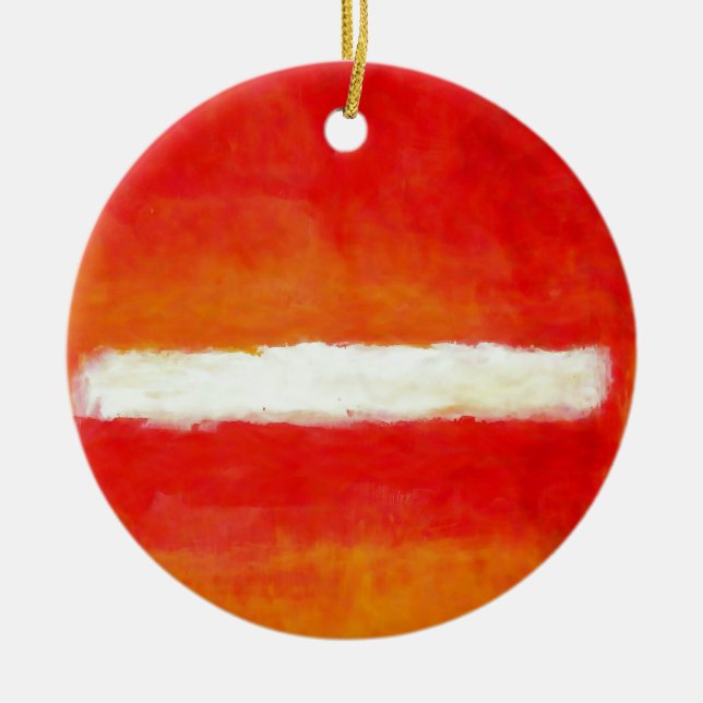 Moderne Abstrakte Kunst - Rothko Style Keramik Ornament (Vorne)