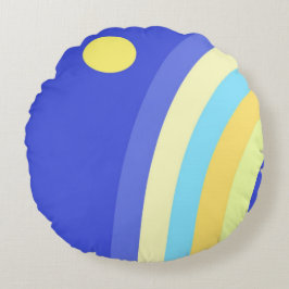 moderne abstrakte Kunst Rundes Kissen