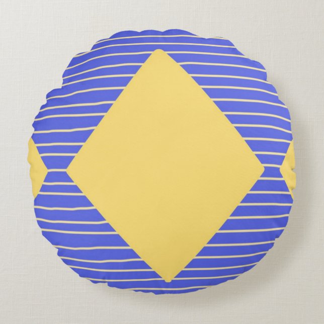moderne abstrakte Kunst Rundes Kissen (Vorderseite)