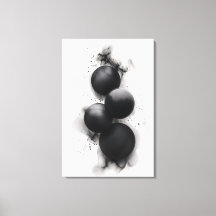 Moderne abstrakte Kunst Schwarze Sphären