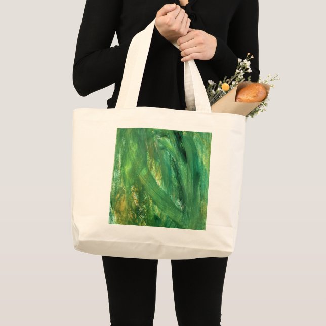 Moderne abstrakte Kunst-Tragetasche Jumbo Stoffbeutel (Vorderseite (Produkt))