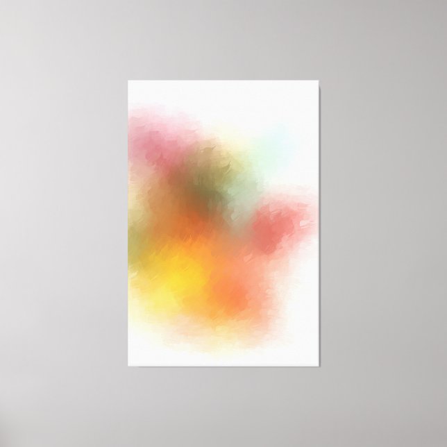 Moderne Abstrakte Kunst Trendly Lila Green Leinwanddruck (Vorderseite)