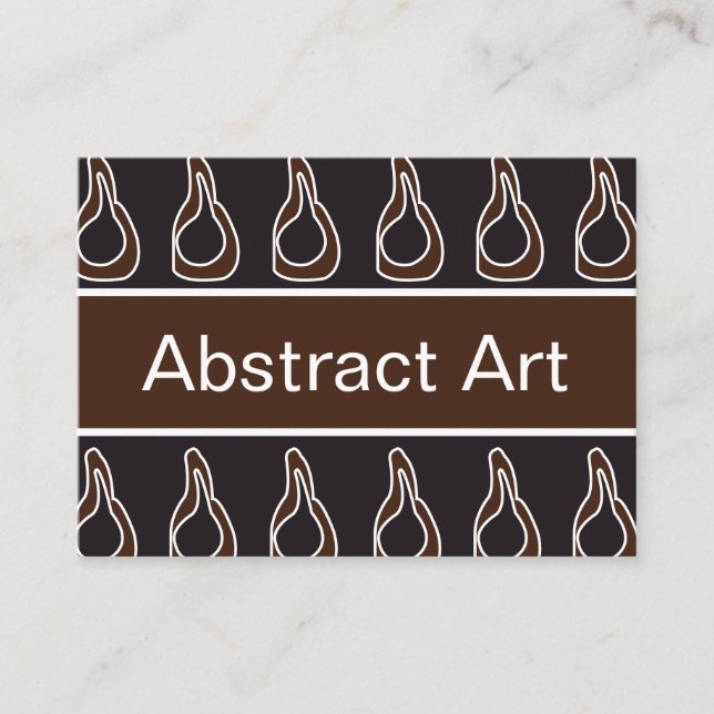 Moderne Abstrakte Kunst Visitenkarte (Vorderseite)