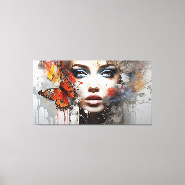 Moderne Abstrakte Kunstdrucke - Gold Textur Öl Can Leinwanddruck (Vorderseite)