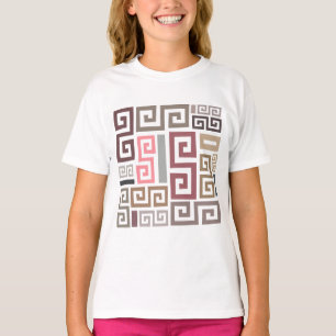 moderne abstrakte künstlerische farbige Linien T-Shirt