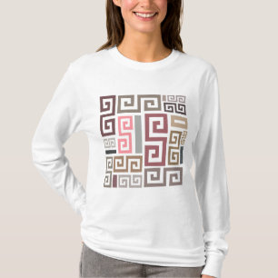moderne abstrakte künstlerische farbige Linien T-Shirt