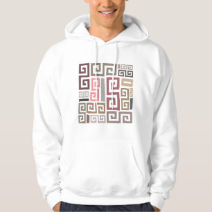 moderne abstrakte Kunstlinien Hoodie