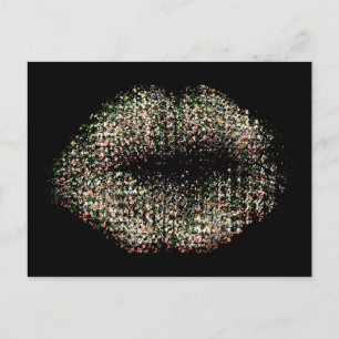 Moderne Abstrakte Kunstlippen #9 Postkarte