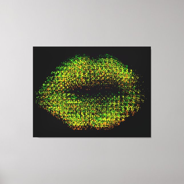Moderne Abstrakte Kunstlips #13 Leinwanddruck (Vorderseite)