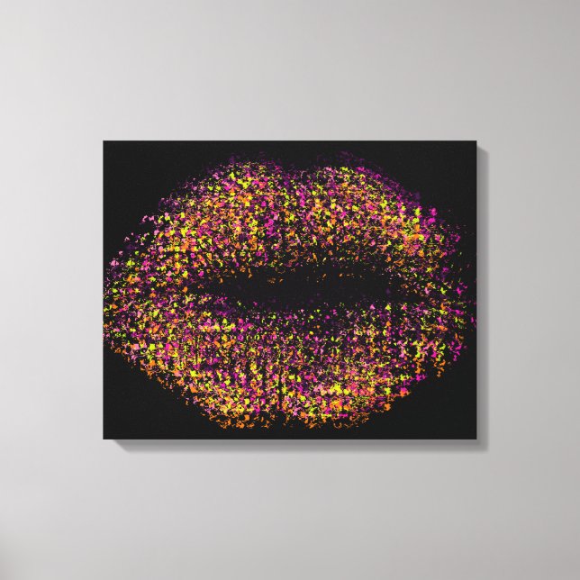 Moderne Abstrakte Kunstlips #14 Leinwanddruck (Vorderseite)