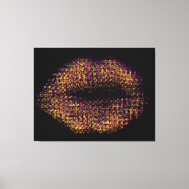 Moderne Abstrakte Kunstlips #14 Leinwanddruck (Vorderseite)