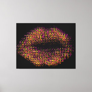 Moderne Abstrakte Kunstlips #14 Leinwanddruck