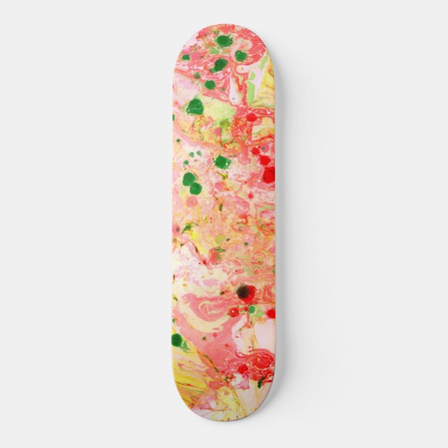 Moderne Abstrakte Kunstvorlage Skateboard (Vorderseite)