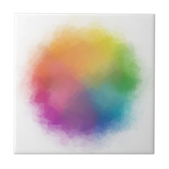 Moderne Abstrakte Kunstvorlage Trendy Fliese (Vorderseite)