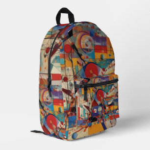 Moderne abstrakte Kunstwerke Bedruckter Rucksack