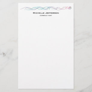 Moderne Abstrakte Kurven Moderne Trendsetter Briefpapier