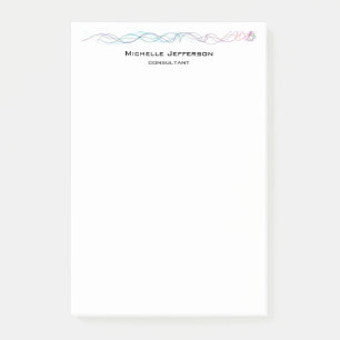 Moderne Abstrakte Kurven Moderne Trendsetter Post-it Klebezettel