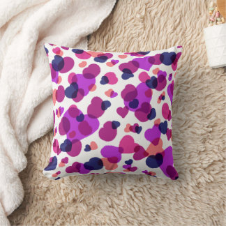 Moderne abstrakte lebendige rosa und violette Punk Kissen