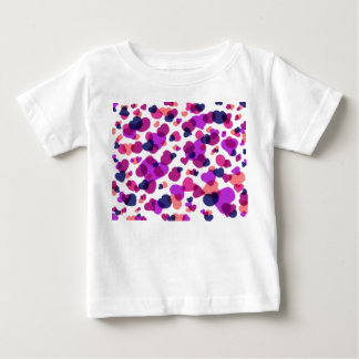 Moderne abstrakte lebhafte rosa und violette Punkt Baby T-shirt
