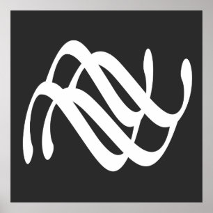 moderne abstrakte Linie Poster