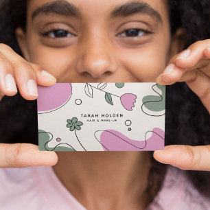 Moderne Abstrakte Linie Zeichnend Visitenkarte