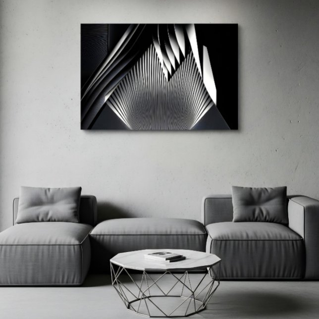 Moderne abstrakte Linien 3D-Architektur Poster (Von Creator hochgeladen)