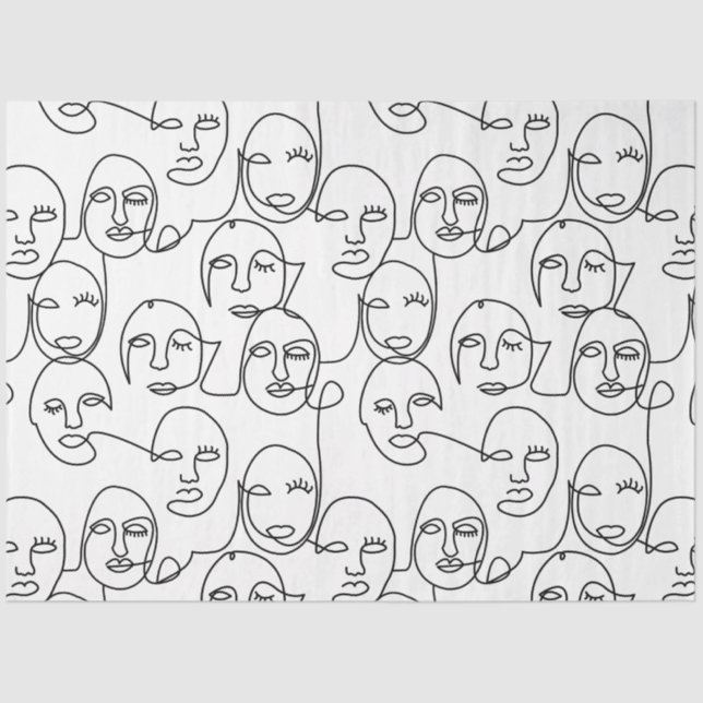 Moderne Abstrakte Linien gegenüber der Kunst der k Seidenpapier (Vorderseite)