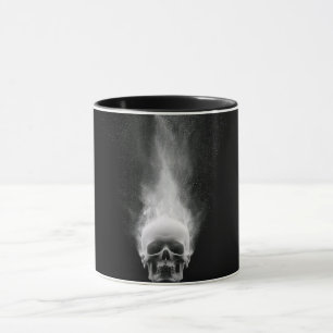 Moderne abstrakte Linienkunst Schwarze Tasse Min