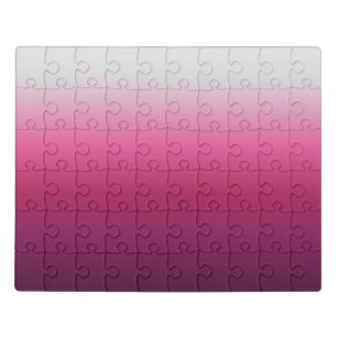 Moderne abstrakte Magenta burgundy maroon ombre Puzzle