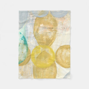 Moderne abstrakte Malerei auf Zeitungspapier Fleecedecke